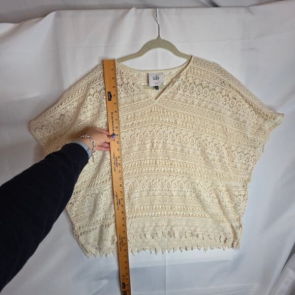 Cabi‎ Lace XS poncho. Delicate. Romantic. Beach wear. Swimcover. Coastal  Cruise - Picture 4 of 12